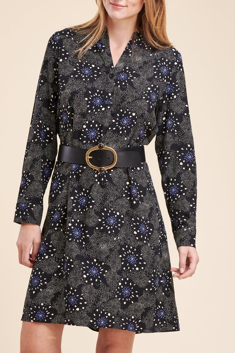 La Fée Maraboutée - Vestido Recto Payant Negro