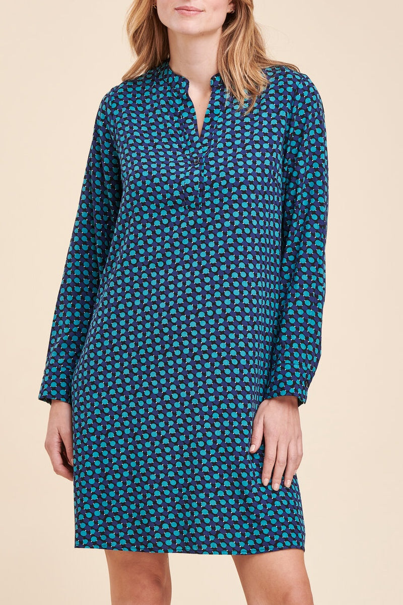 La Fée Maraboutée - Vestido Recto Payant Azul