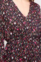 Robe Longue Prita Rose Et Blanc