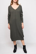 La Fée Maraboutée - Vestido Midi Rafifi Gris