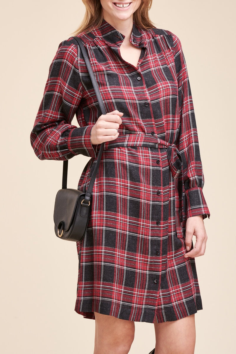 La Fée Maraboutée - Vestido Camisero Ramona Rojo