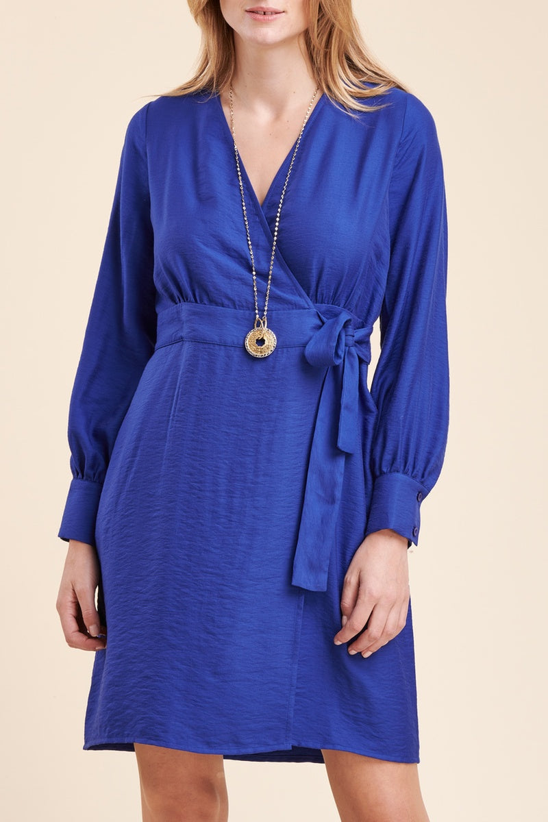 La Fée Maraboutée - Vestido Cruzado Roka Índigo