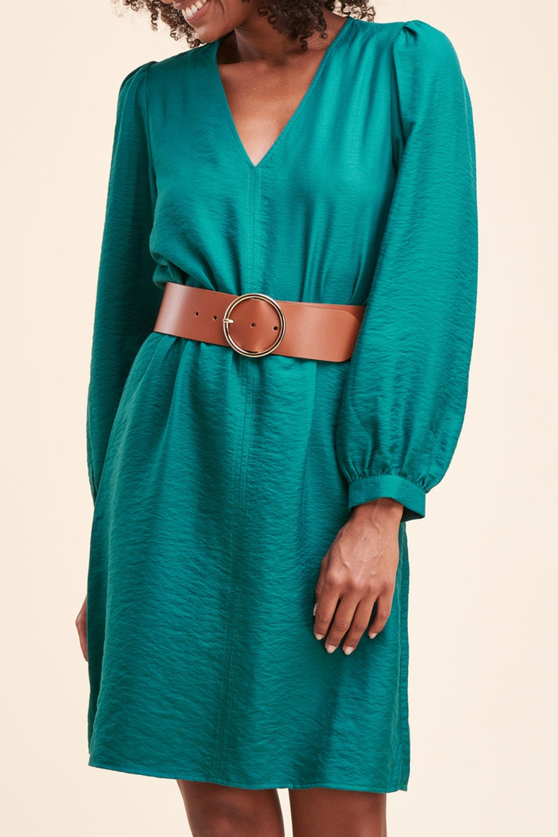 La Fée Maraboutée - Vestido Recto Roma Azul Pato