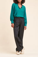 Blouse Calor Bleu Canard