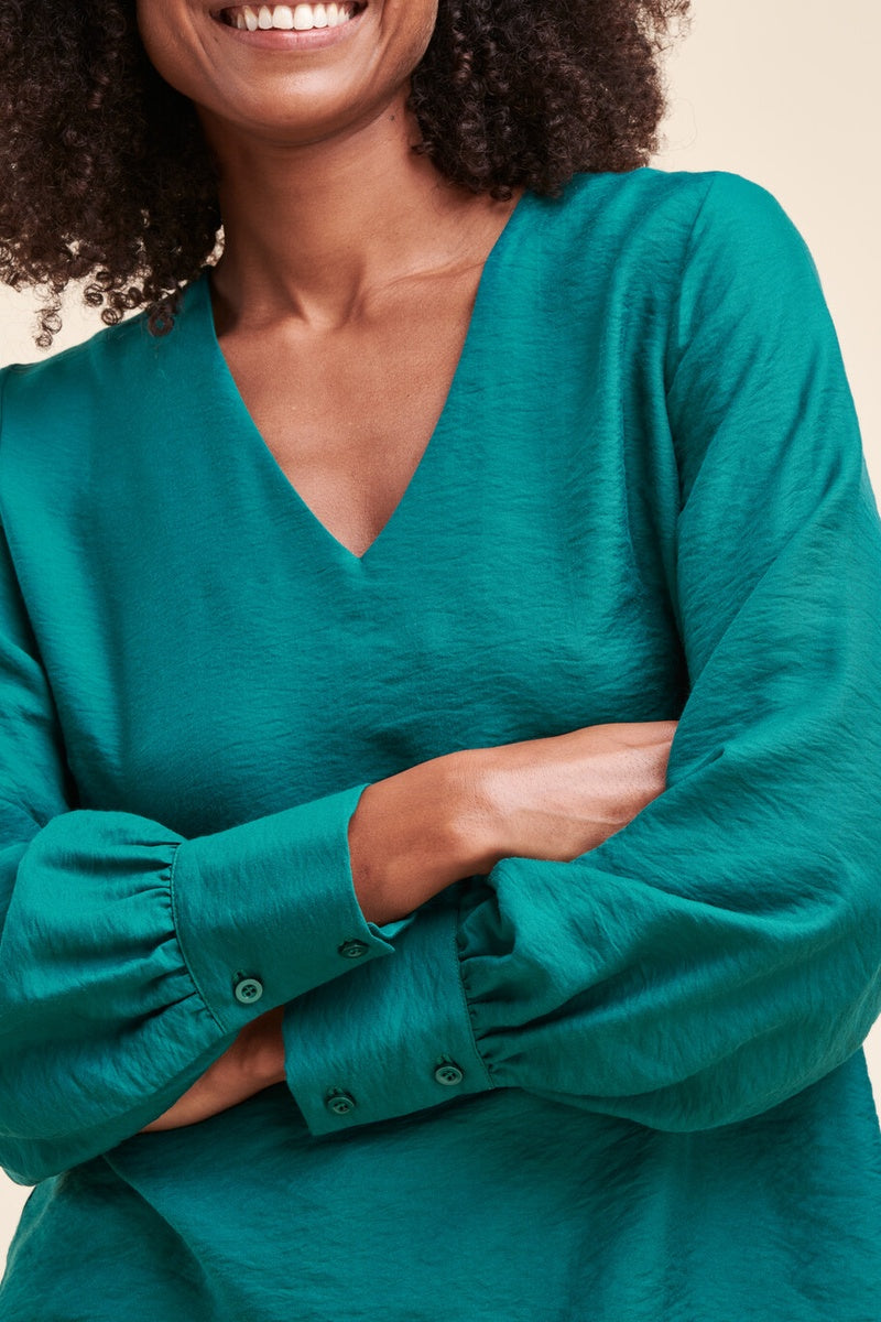 Blouse Calor Bleu Canard