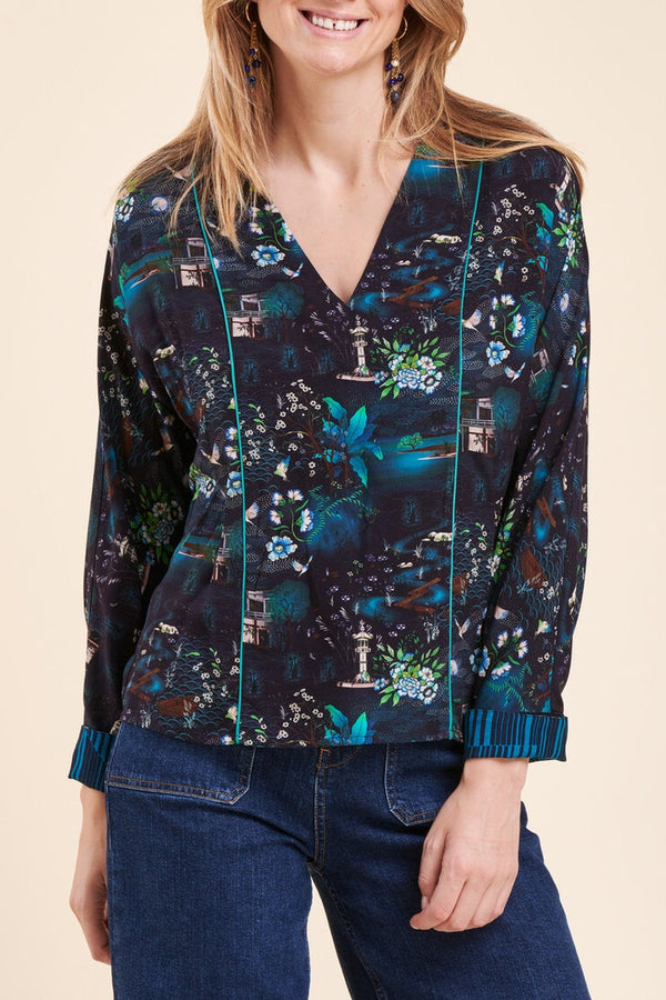 La Fée Maraboutée - Rare Navy Blue Blouse