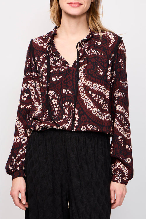 Blusa Riley Burdeos