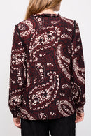 Riley Blouse Burgundy
