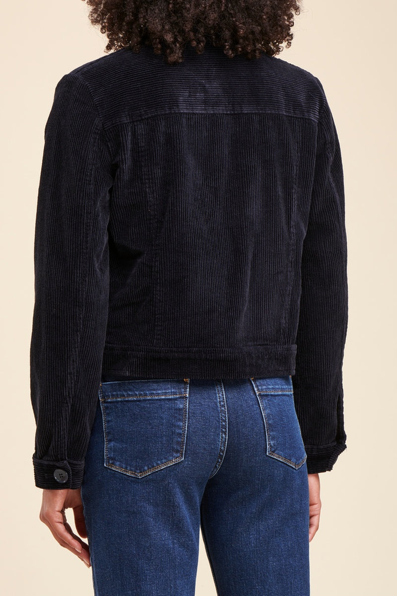 Veste En Velours Côtelé Papete Bleu Marine
