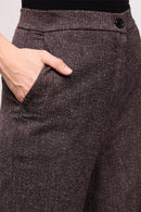 Celeri High Waisted Flare Pants Heather Brown