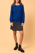 Cluny Petrol Blue Marl Jumper