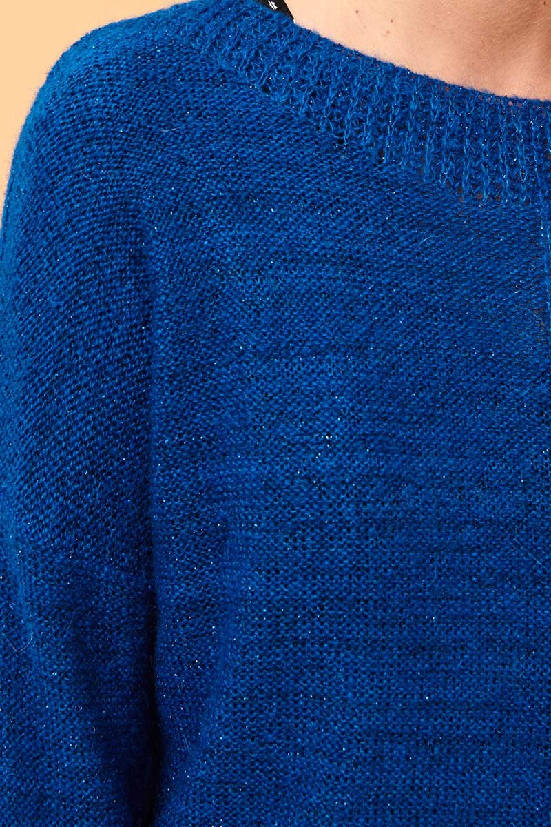 Cluny Petrol Blue Marl Jumper