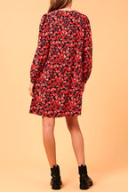 Changal Red Trapeze Dress