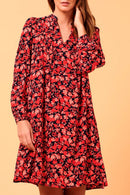 Vestido trapecio Changal rojo