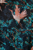 Blouse En Soie Anemone Turquoise Et Rose