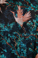 Blouse En Soie Anemone Turquoise Et Rose