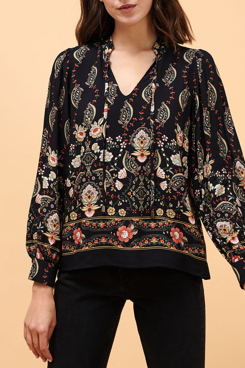 Blouse Citrus Noir