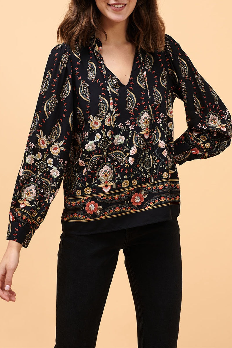 Blouse Citrus Noir
