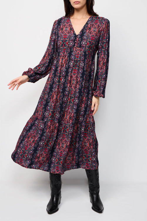 Vestido Largo Rone Azul Oscuro