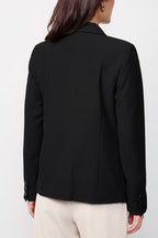 Chaqueta con cuello sastre Bonny negra