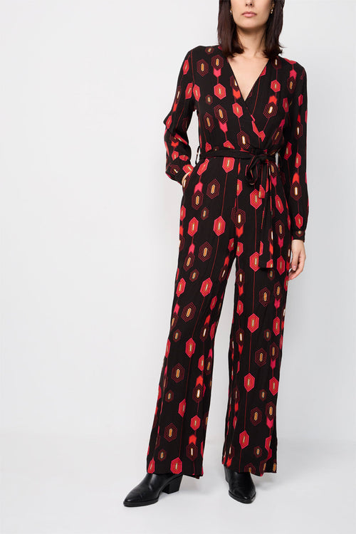 Ravan Black And Red Jumpsuit