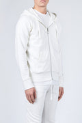 Sudadera con Capucha Urban Raglan Zip Up - Crudo