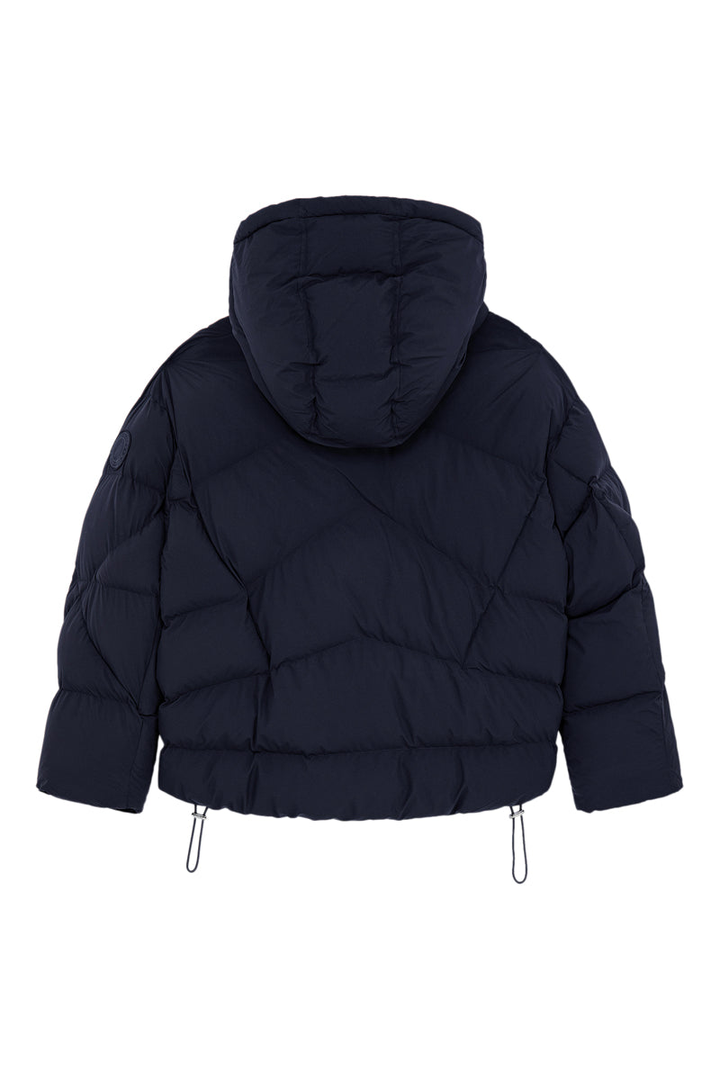 Sweet Pants - Navy Blue Hood Puffer Hooded Down Jacket - Unisex
