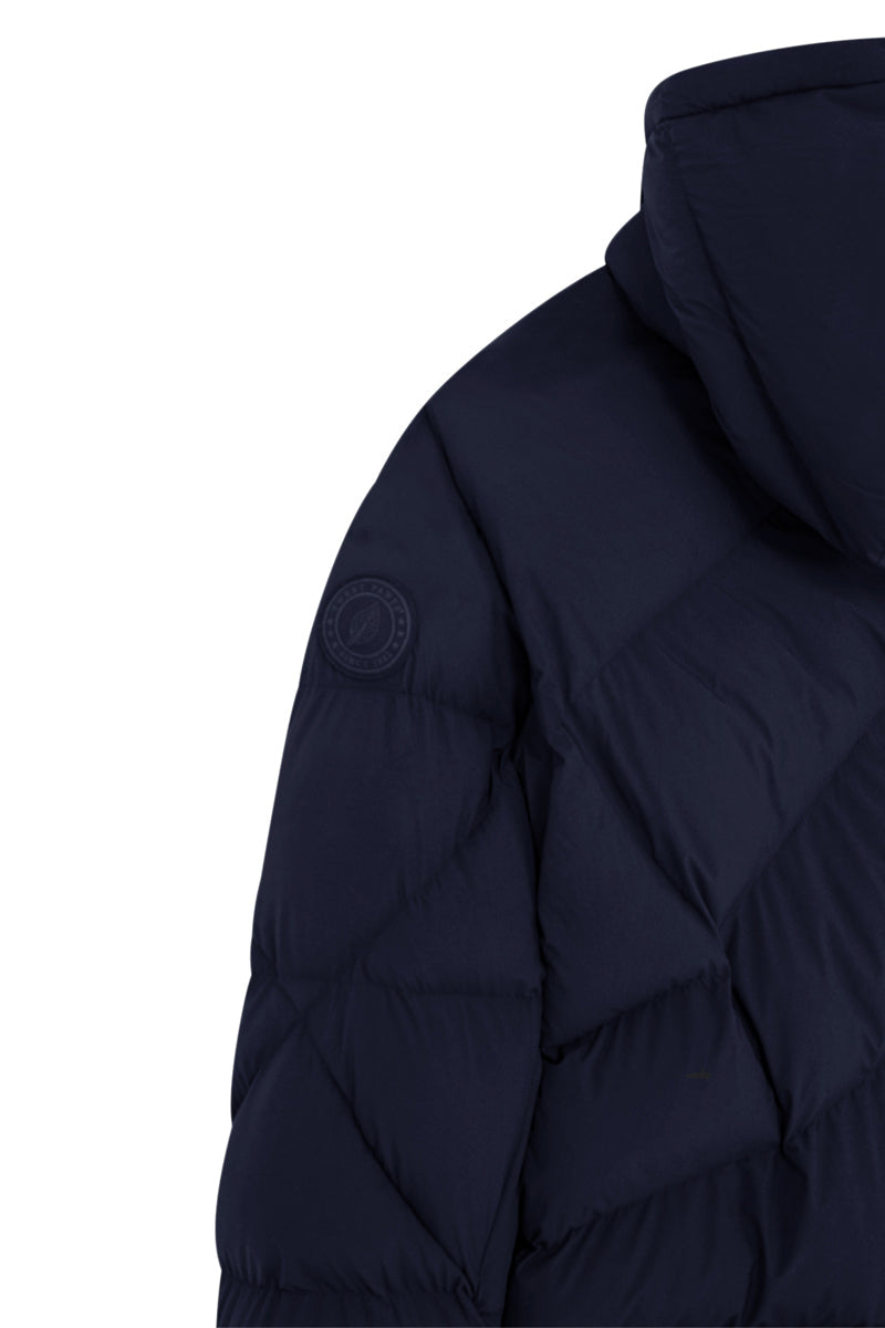 Sweet Pants - Navy Blue Hood Puffer Hooded Down Jacket - Unisex