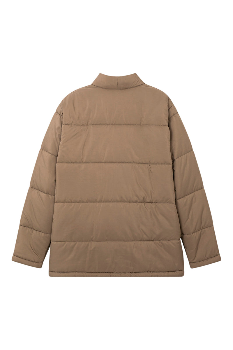 Kimono Down Puffer Jacket Taupe - Unisex