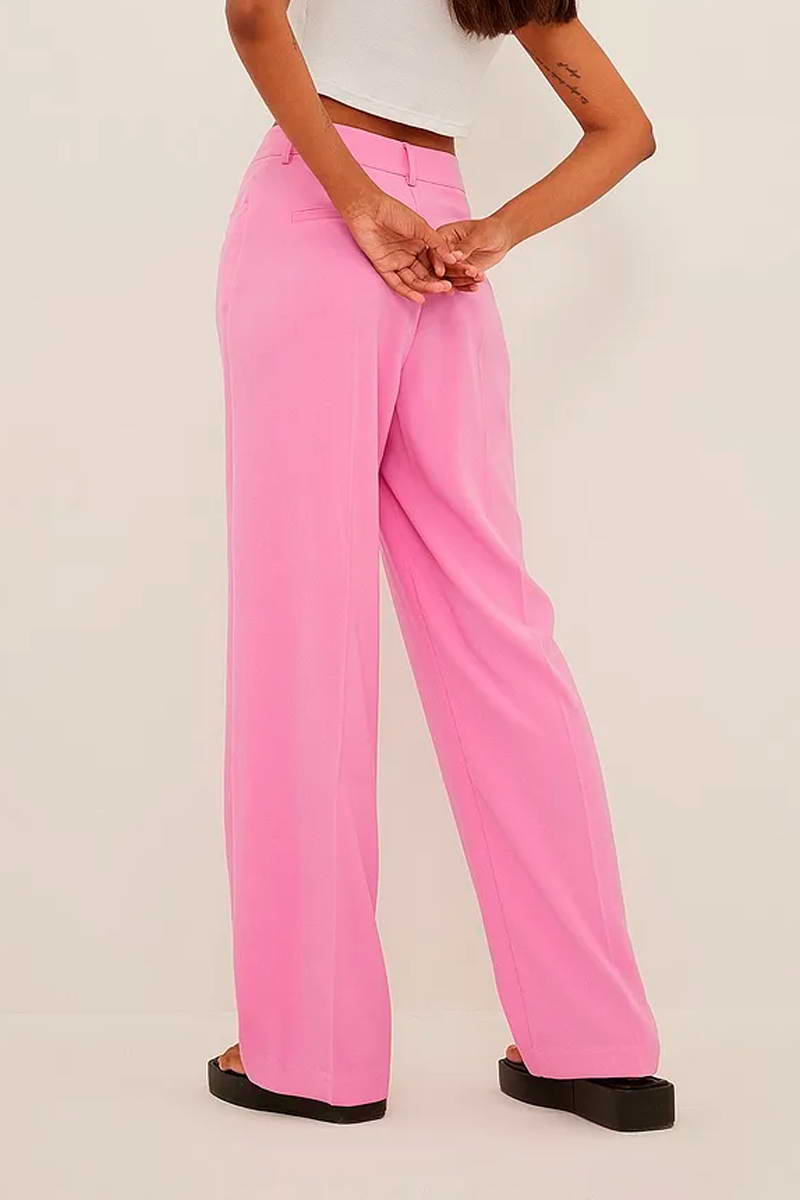 Pantalón de pernera ancha - Rosa