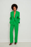 NA-KD - Green Straight Trousers