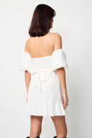 Vestido recto - Blanco