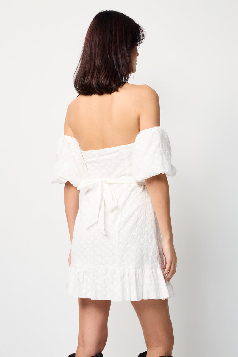 Vestido recto - Blanco