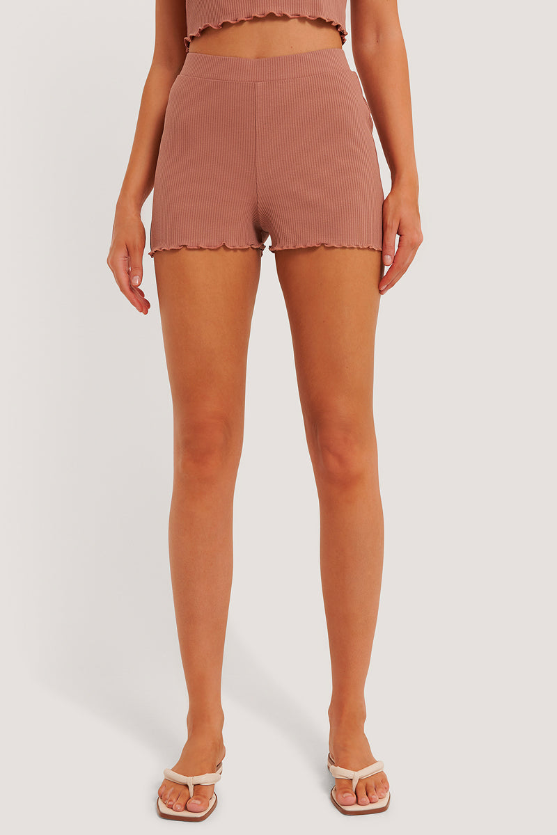 Short Taille Haute Vieux - Rose