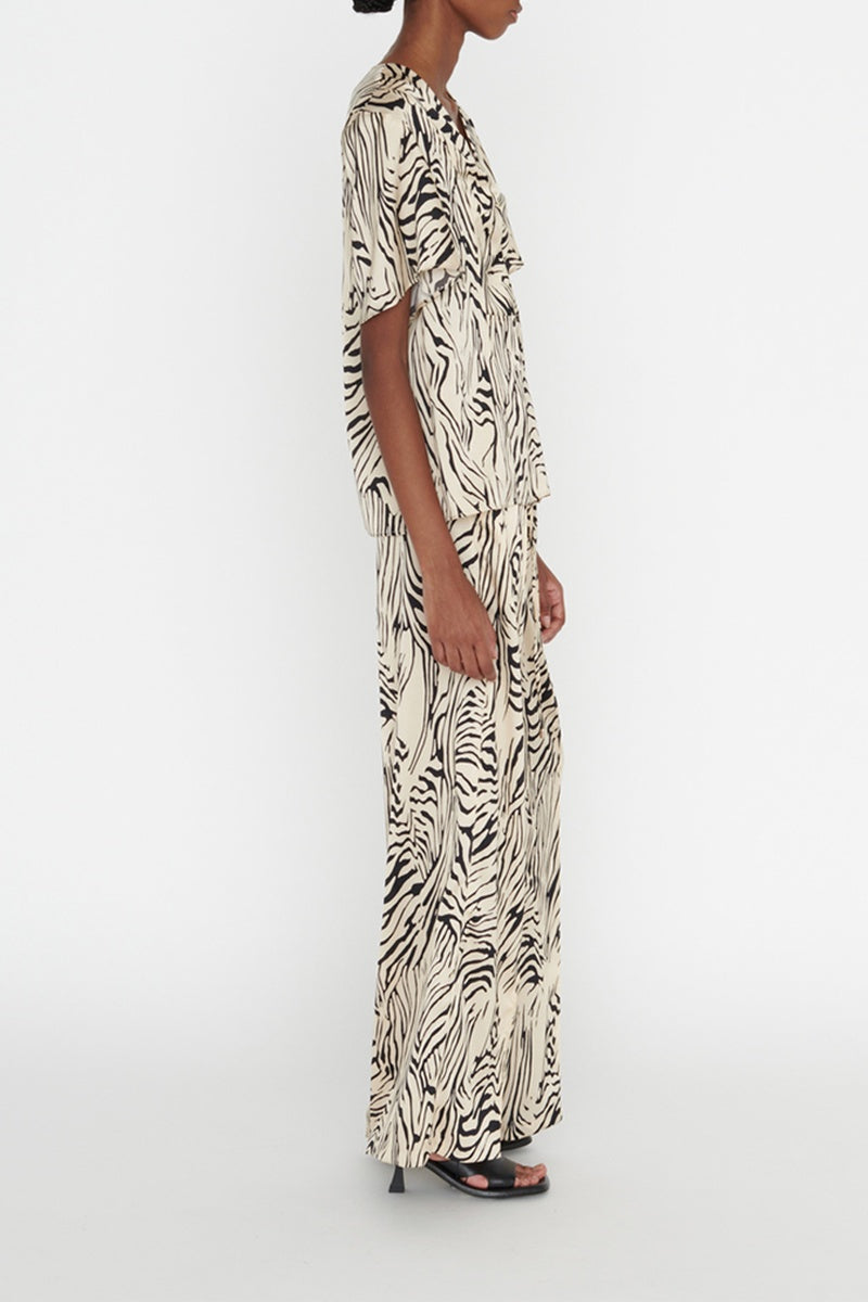 Tangui Top - Ecru And Black