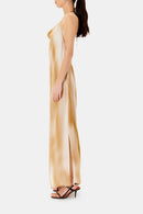 Zapa - Vestido Largo Roderick - Beige Y Marrón