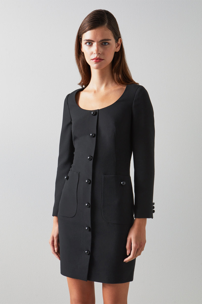 LK Benett - Vestido camisero Keeler - Negro