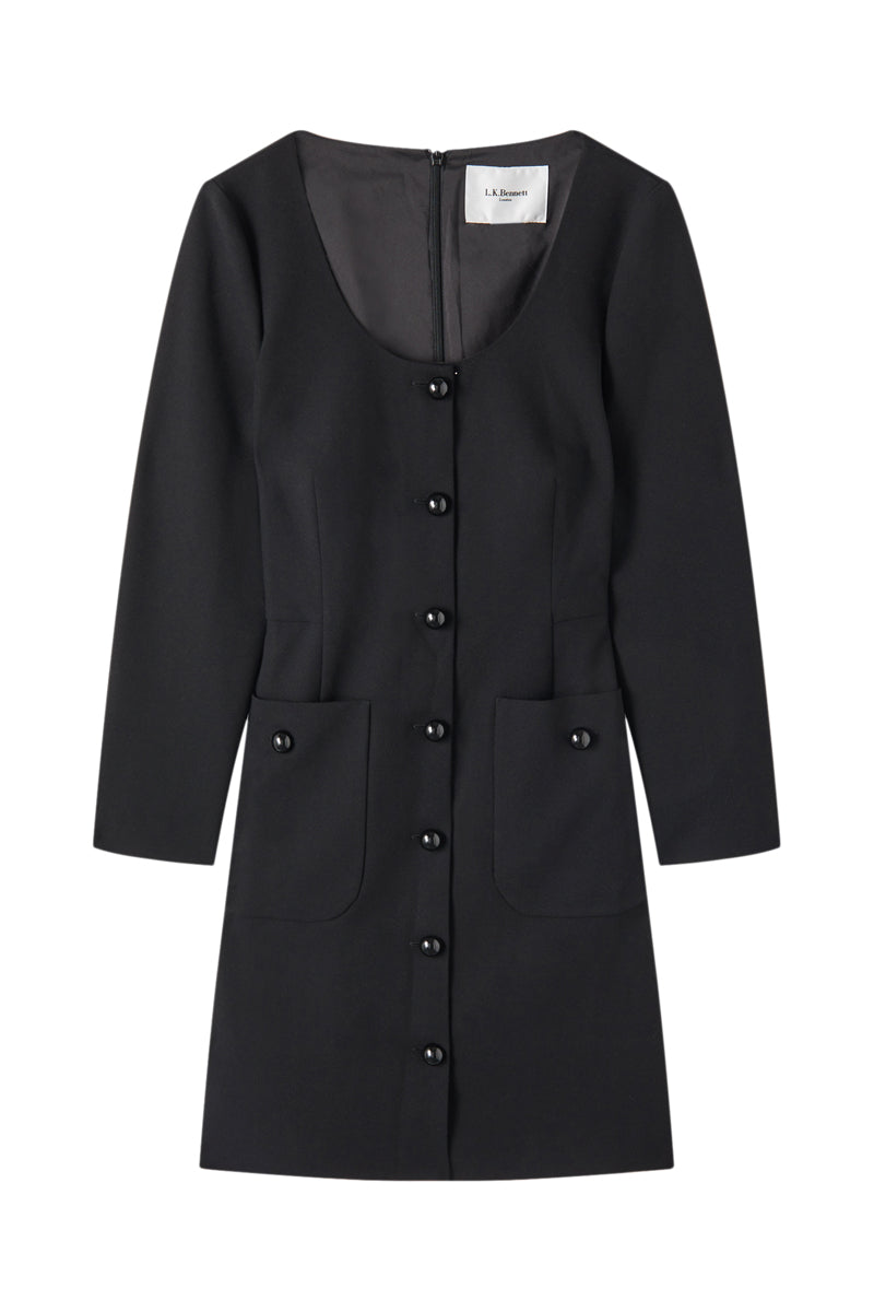 LK Benett - Vestido camisero Keeler - Negro