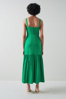 LK Bennett - Vestido de cintura baja Essie - Verde