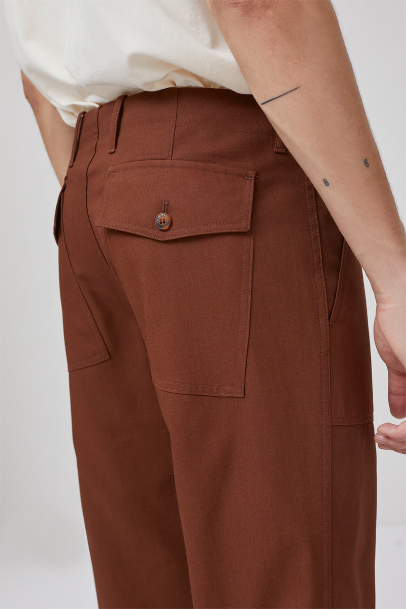 Pantalon Regular Marron - Homme