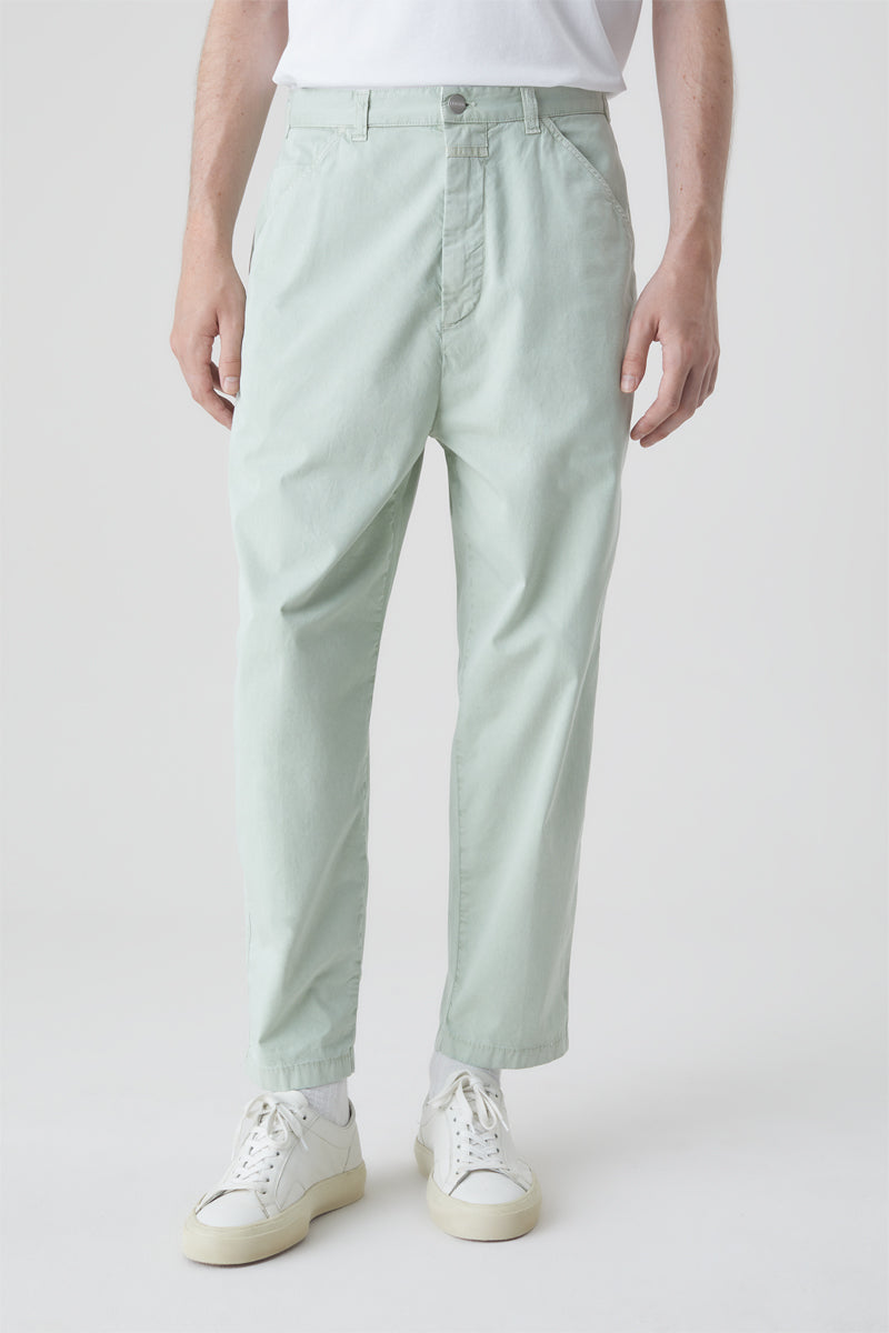 Closed - Light Green Relaxed Trousers - Men