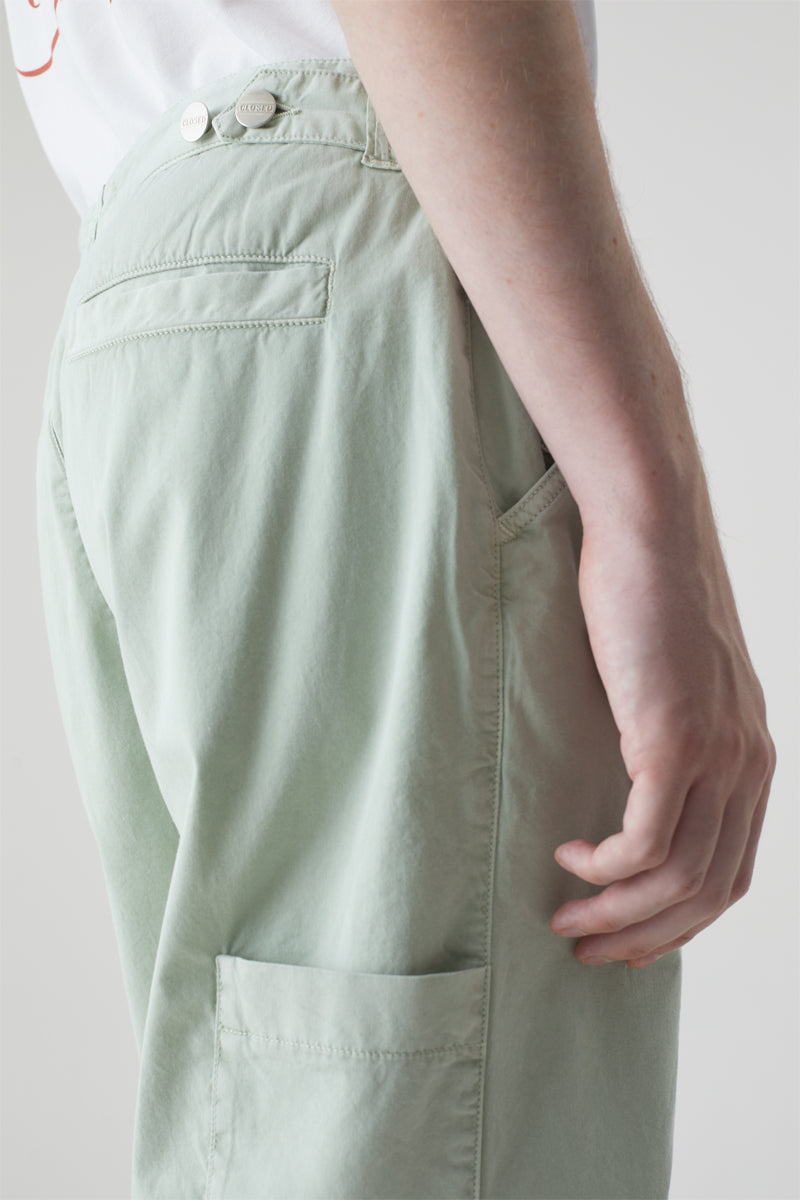 Closed - Light Green Relaxed Trousers - Men