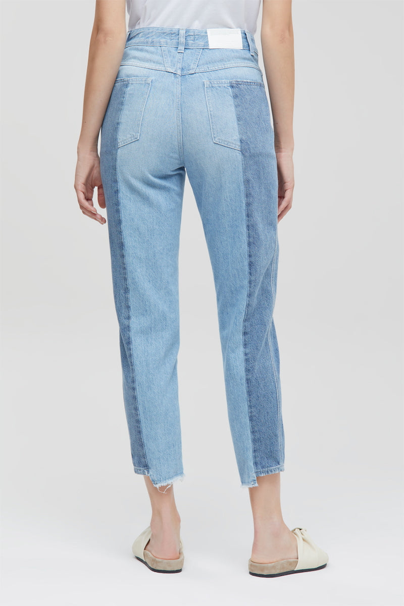 Jean Relaxed de Algodón Orgánico - Azul - Mujer