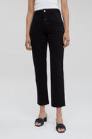 Closed - Relaxed Jeans In Organic Cotton And Linen - Black - Women