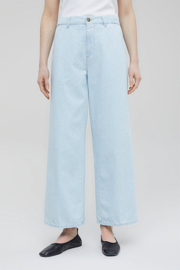 Jean Relaxed En Coton Biologique - Bleu Clair - Femme