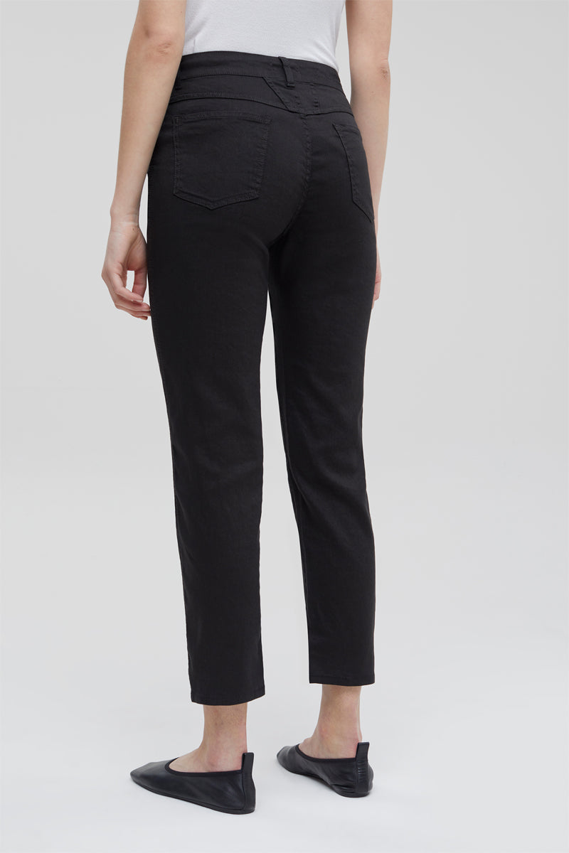 Closed - Linen Trousers - Black - Women