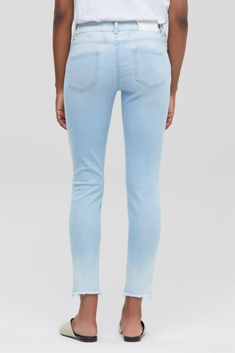 Closed - Pantalon Slim En Coton Biologique - Bleu Clair - Femme