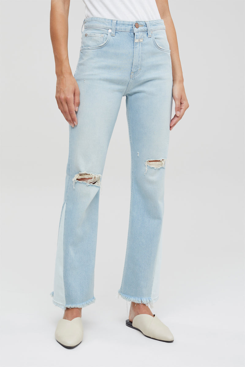 Closed - Jean Slim En Coton Biologique - Bleu Clair - Femme