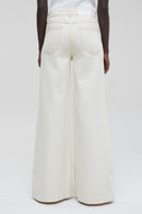 Cerrado - Jeans De Pierna Ancha De Algodón Orgánico - Crudo - Mujer