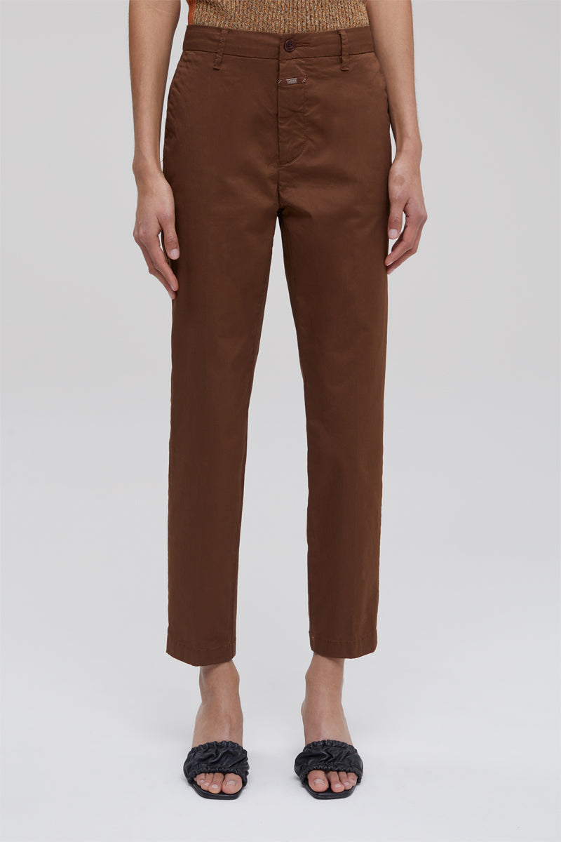 Closed - Slim Trousers - Brown - Women's